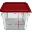 1197105 - Squares Food Storage Container Lid 6 - 8 qt - Red