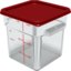 1197105 - Squares Food Storage Container Lid 6 - 8 qt - Red