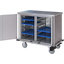 DXPTQC1T2D10 - Dinex® Totally Quiet Compact Meal Delivery Cart - Double Doors - 1 Tray Per Slide 10 Trays (1ea) - Stainless Steel