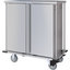 DXPTQC1T2D14 - Dinex® Totally Quiet Compact Meal Delivery Cart - Double Doors - 1 Tray Per Slide 14 Trays (1ea) - Stainless Steel