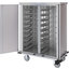 DXPTQC1T2D18 - Dinex® Totally Quiet Compact Meal Delivery Cart - Double Doors - 1 Tray Per Slide 18 Trays (1ea) - Stainless Steel