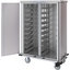 DXPTQC1T2D20 - Dinex® Totally Quiet Compact Meal Delivery Cart - Double Doors - 1 Tray Per Slide 20 Trays (1ea) - Stainless Steel