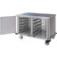 DXPTQC2T2D20 - Dinex® Totally Quiet Compact Meal Delivery Cart - Double Doors - 2 Trays Per Slide 20 Trays (1ea) - Stainless Steel