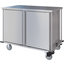 DXPTQC2T2D24 - Dinex® Totally Quiet Compact Meal Delivery Cart - Double Doors - 2 Trays Per Slide 24 Trays (1ea) - Stainless Steel