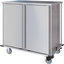 DXPTQC2T2D32 - Dinex® Totally Quiet Compact Meal Delivery Cart - Double Doors - 2 Trays Per Slide 32 Trays (1ea) - Stainless Steel