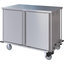 DXPTQC2T2DPT24 - Dinex® Totally Quiet Compact Meal Delivery Cart - Double Doors - 2 Trays Per Slide 24 Trays (1ea) - Stainless Steel