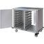 DXPTQC2T2DPT28 - Dinex® Totally Quiet Compact Meal Delivery Cart - Double Doors - 2 Trays Per Slide 28 Trays (1ea) - Stainless Steel