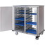 DXPTQC2T2DPT36 - Dinex® Totally Quiet Compact Meal Delivery Cart - Double Doors - 2 Trays Per Slide 36 Trays (1ea) - Stainless Steel
