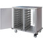 DXPTQC2T2DPT32 - Dinex® Totally Quiet Compact Meal Delivery Cart - Double Doors - 2 Trays Per Slide 32 Trays (1ea) - Stainless Steel
