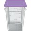 11956AF07 - Squares Polycarbonate Food Storage Container 22 qt - Clear