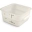11960PE02 - Squares Polyethylene Food Storage Container 2 qt - White