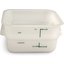 11960PE02 - Squares Polyethylene Food Storage Container 2 qt - White