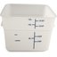 11964PE02 - Squares Polyethylene Food Storage Container 12 qt - White
