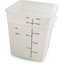 11965PE02 - Squares Polyethylene Food Storage Container 18 qt - White