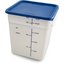 11965PE02 - Squares Polyethylene Food Storage Container 18 qt - White