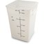 11966PE02 - Squares Polyethylene Food Storage Container 22 qt - White