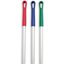 40216EC05 - Natural Aluminum Handle with Color-Coded Tip and Hang Up Cap 48" - Red