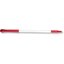 40246EC05 - Natural Aluminum Handle with Color-Coded Tip and Hang Up Cap 30" - Red