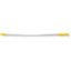 40226EC04 - Natural Aluminum Handle with Color-Coded Tip and Hang Up Cap 60" - Yellow