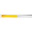 40226EC04 - Natural Aluminum Handle with Color-Coded Tip and Hang Up Cap 60" - Yellow