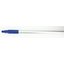40226EC14 - Natural Aluminum Handle with Color-Coded Tip and Hang Up Cap 60" - Blue