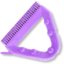 41323EC68 - Spart 9" Color Coded Tile and Grout Brush  - Purple