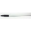 40216EC03 - Natural Aluminum Handle with Color-Coded Tip and Hang Up Cap 48" - Black