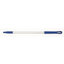 40246EC14 - Natural Aluminum Handle with Color-Coded Tip and Hang Up Cap 30" - Blue