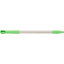 40216EC75 - Natural Aluminum Handle with Color-Coded Tip and Hang Up Cap 48" - Lime