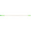 40226EC75 - Natural Aluminum Handle with Color-Coded Tip and Hang Up Cap 60" - Lime