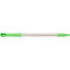 40246EC75 - Natural Aluminum Handle with Color-Coded Tip and Hang Up Cap 30" - Lime