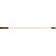 40226EC01 - Natural Aluminum Handle with Color-Coded Tip and Hang Up Cap 60" - Brown