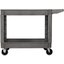 UC452523 - Bin Top 2 Shelf Utility Cart 45" x 25" - Gray