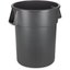 34105523 - Bronco™ Round Waste Bin Trash Container 55 Gallon - Gray