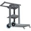 JC1945S23 - Short Platform Janitorial Cart  - Gray