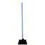 3686403 - Duo-Sweep® Duo-Sweep® 11” Unflagged Broom With 48” Blue Metal Handle  - Black