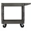 UC401823 - Bin Top 2 Shelf Utility Cart 40" x 17.25" - Gray
