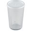 DX1193ST8714 - Classic™ Disposable Lid with Straw Slot - Fits Specific 5 - 9 oz Dinex, Carlisle and Cambro Tumblers (1000/cs) - Translucent