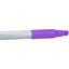 40246EC68 - Natural Aluminum Handle with Color-Coded Tip and Hang Up Cap 30" - Purple