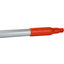 40216EC24 - Natural Aluminum Handle with Color-Coded Tip and Hang Up Cap 48" - Orange