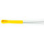 40216EC04 - Natural Aluminum Handle with Color-Coded Tip and Hang Up Cap 48" - Yellow
