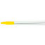 40216EC04 - Natural Aluminum Handle with Color-Coded Tip and Hang Up Cap 48" - Yellow