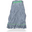 369419B14 - MED BLUE LOOPED-END MOP W/GREEN BAND - 4 PLY NRW B