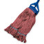 36943005 - X-LRG RED LOOPED END MOP W/BLUE BAND  - 4 PLY SYNT
