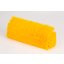 40422EC04 - Color Coded Mult-Level Floor Scrub Brush with End Bristles 12" - Yellow
