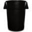 34104403 - Bronco™ Round Waste Bin Trash Container 44 Gallon - Black
