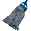 369551B14 - MED BLUE LOOPED-END MOP NATURAL W/GREEN BAND - 4 P