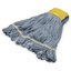 369513B14 - SMALL BLUE LOOPED-END MOP W/YELLOW BAND - 4 PLY WI