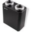 MODCC100 - Modular FrontLine™ Cup & Lid Dispenser 6.5" x 11.75" x 15" - Stainless Steel / Black  - Black