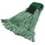 369418S09 - MED GREEN LOOPED-END MOP W/GREEN BAND - GREEN W/ S